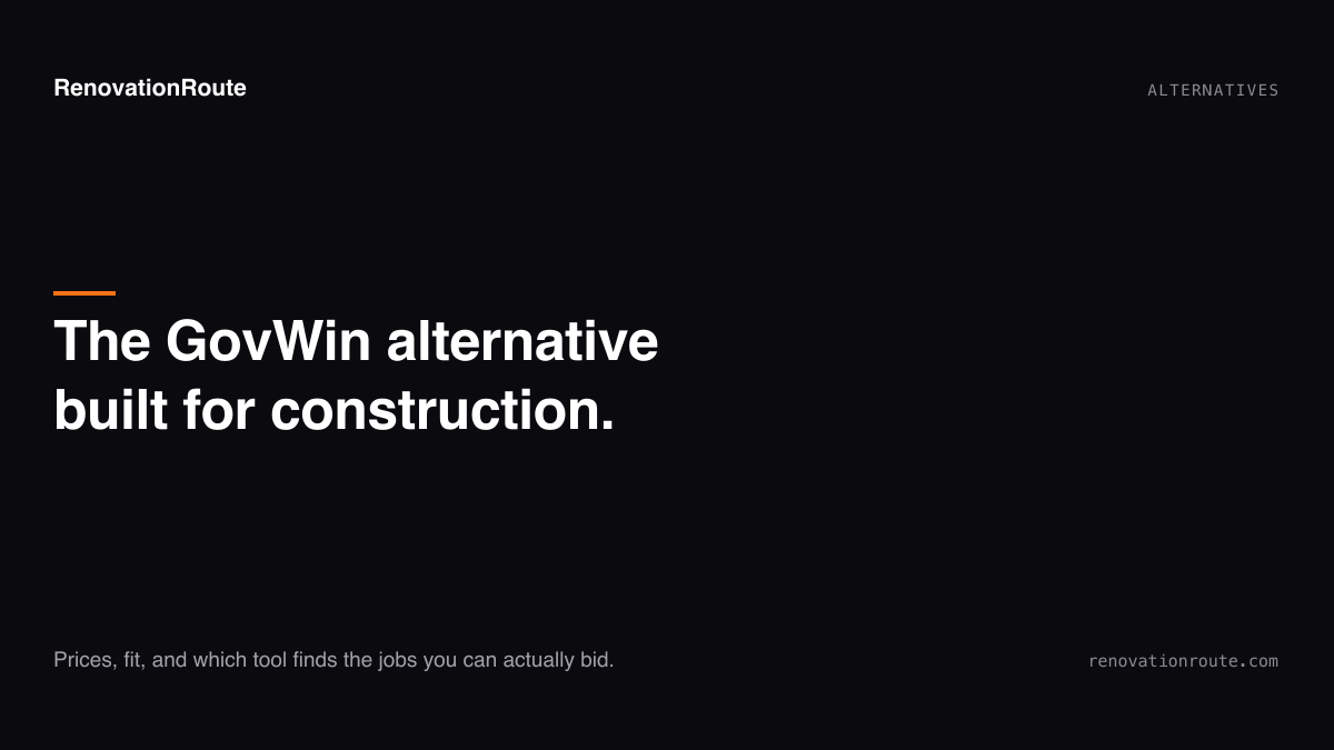 HigherGov and GovWin Alternatives for Construction (2026)